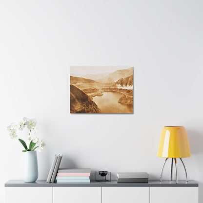 San Gabriel Dirt Fill Dam #1 Stretched Canvas 1.5" 24″ x 18″