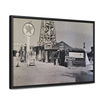 Texaco Station Continental Divide Gallery Canvas Wraps, Horizontal Frame