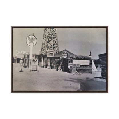 Texaco Station Continental Divide Gallery Canvas Wraps, Horizontal Frame