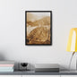 Back View Morris Dam Spillway Gallery Canvas Wraps Vertical Frame 12″ x 16″ 1.25" Black
