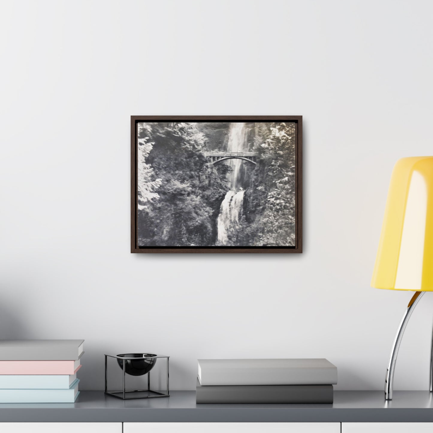 Multnomah Falls Oregon Gallery Canvas Wraps, Horizontal Frame