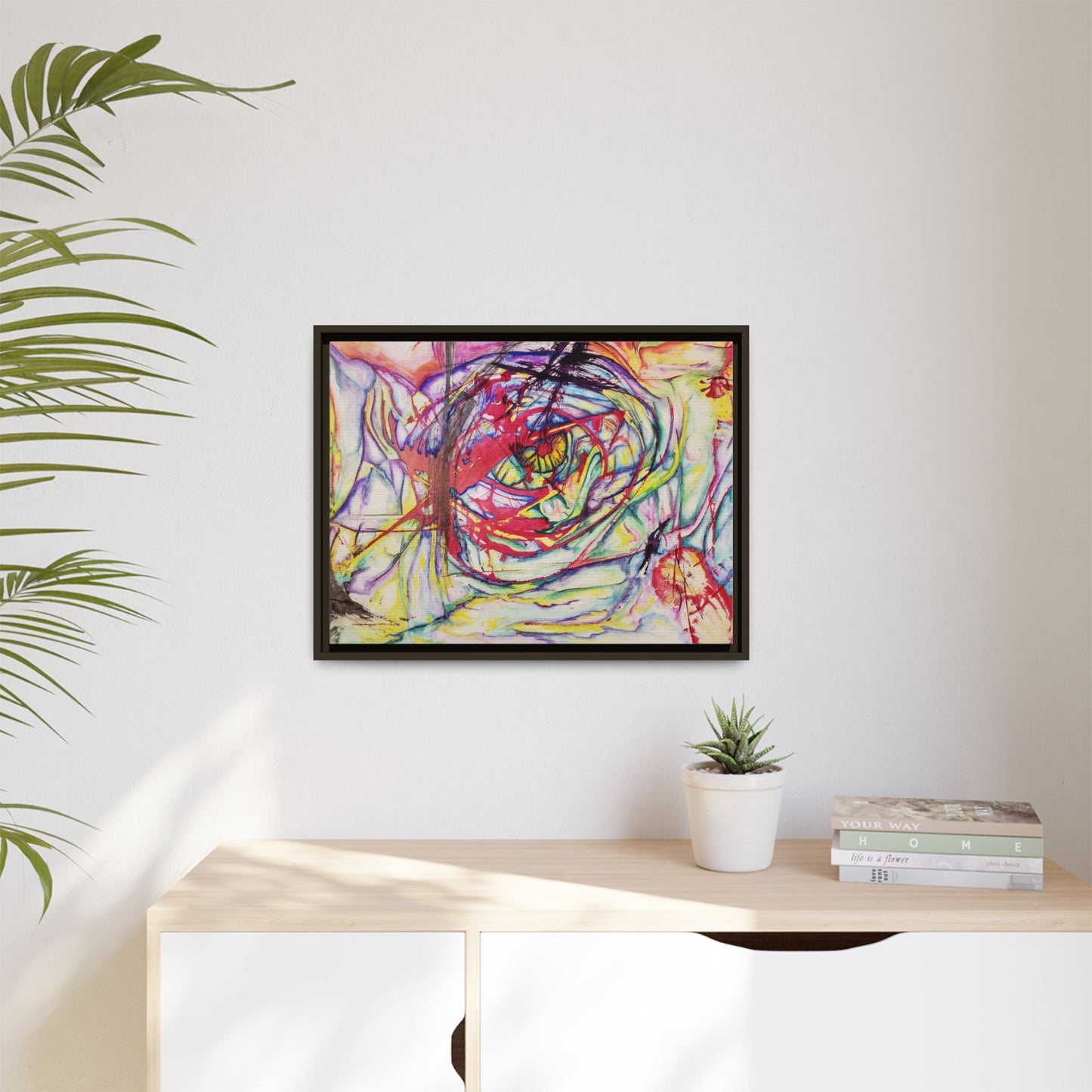 The Eye Framed Art Print - Kia Day Design