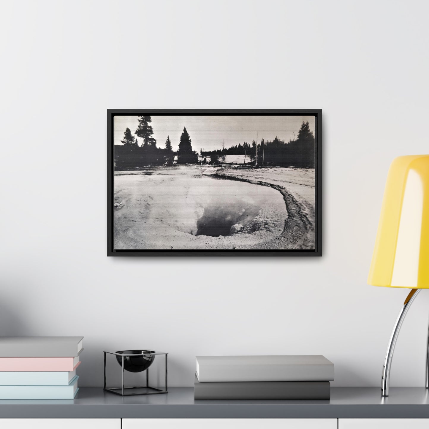 Morning Glory Pool Yellowstone Gallery Canvas Wraps, Horizontal Frame