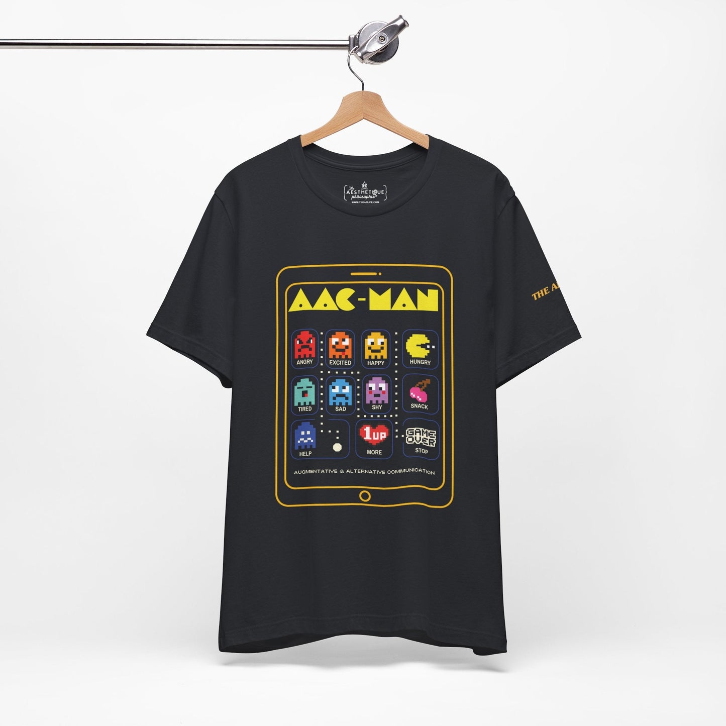 AAC Man - Communication - Retro Gaming Style - Adult Unisex Jersey Short Sleeve Tee- The Aesthetique Philosophie- {{Product type}}