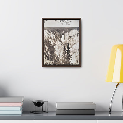 Artists Point Yellowstone Gallery Canvas Wraps Vertical Frame 11″ x 14″ 1.25" Walnut