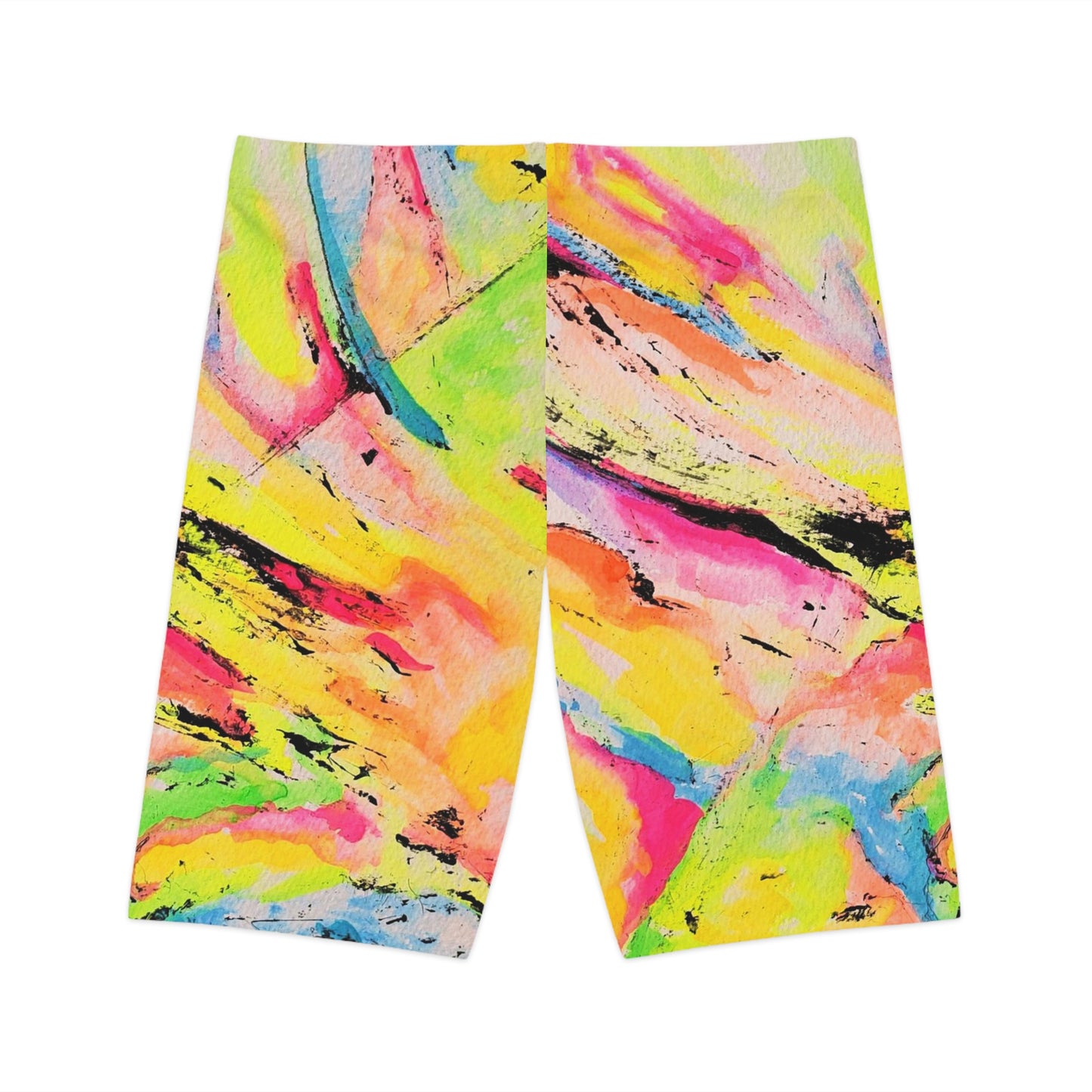 Neon Fire Women's Bike Shorts