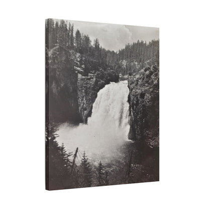 Upper Falls Yellowstone Satin Canvas Stretched