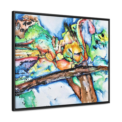 Owl In Flight Gallery Canvas Wraps, Horizontal Frame