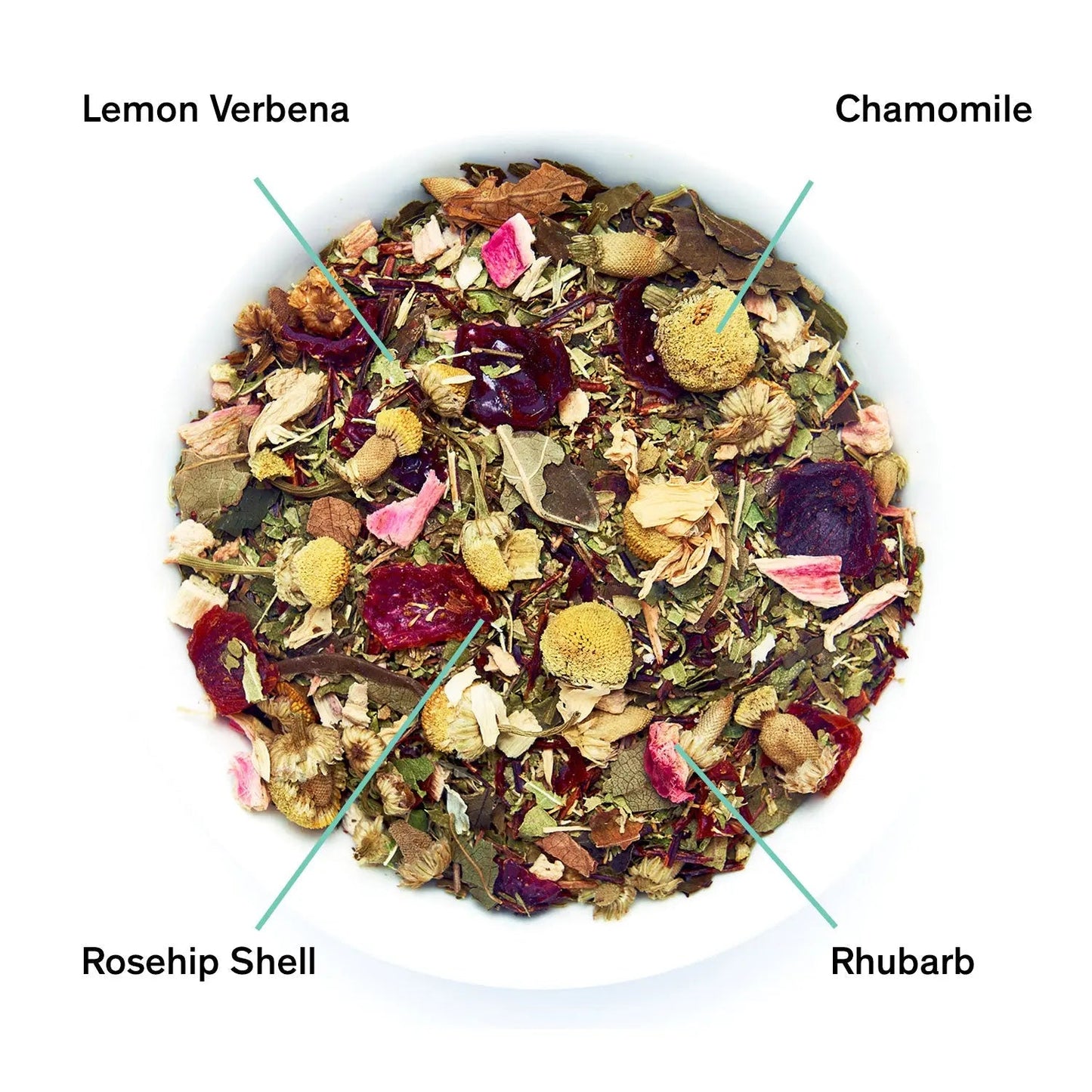Days of Heaven - Rhubarb Verbena Chamomile Tea (Caffeine Free) - - Beverages > Teas > Herbal Teas