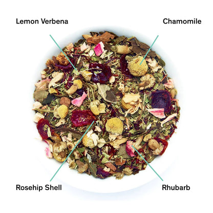 Days of Heaven - Rhubarb Verbena Chamomile Tea (Caffeine Free) - - Beverages > Teas > Herbal Teas