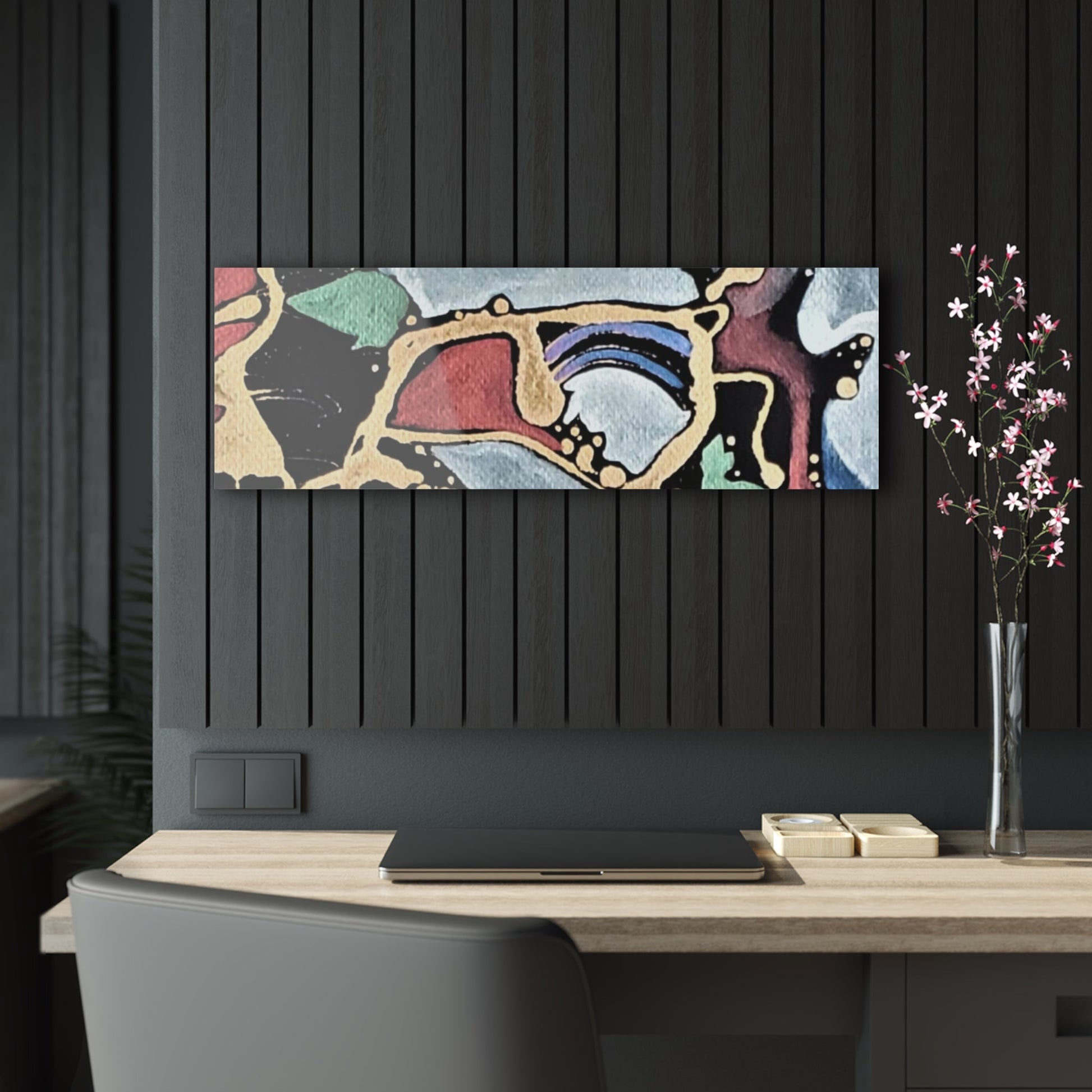Angry Cat Acrylic Prints - 36" x 12" (Horizontal) Glossy - Home Decor