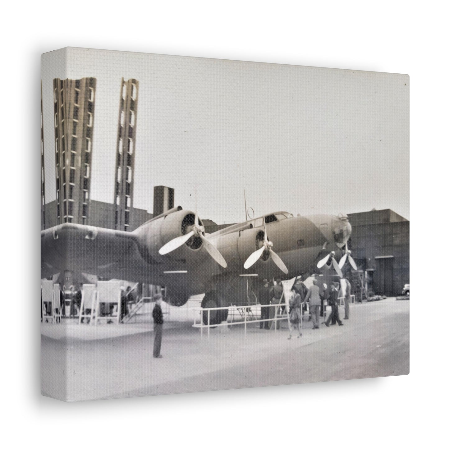 Boeing B-17 Bomber Stretched Canvas