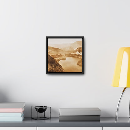 San Gabriel Dirt Fill Dam #1 Gallery Canvas Wraps, Square Frame Printify