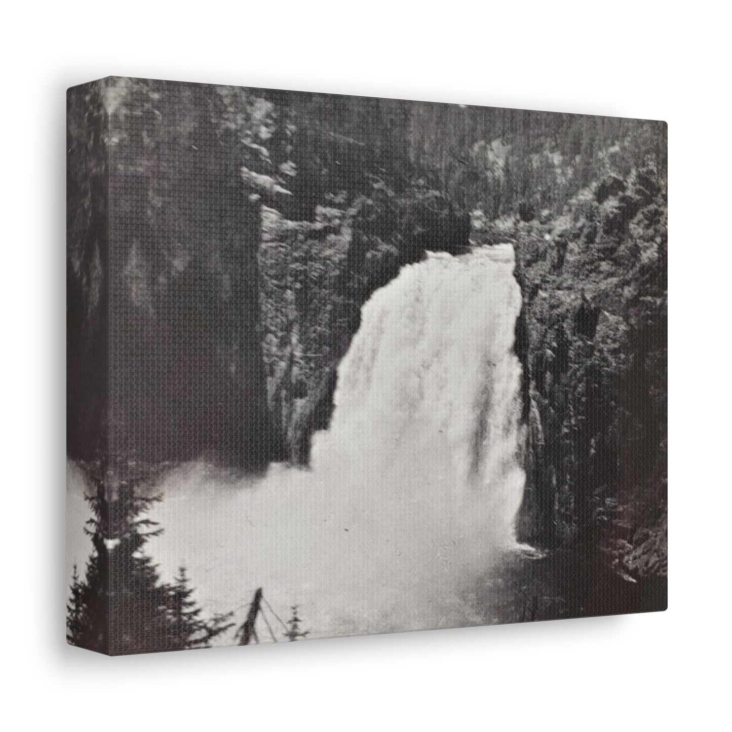 Upper Falls Yellowstone Stretched Canvas