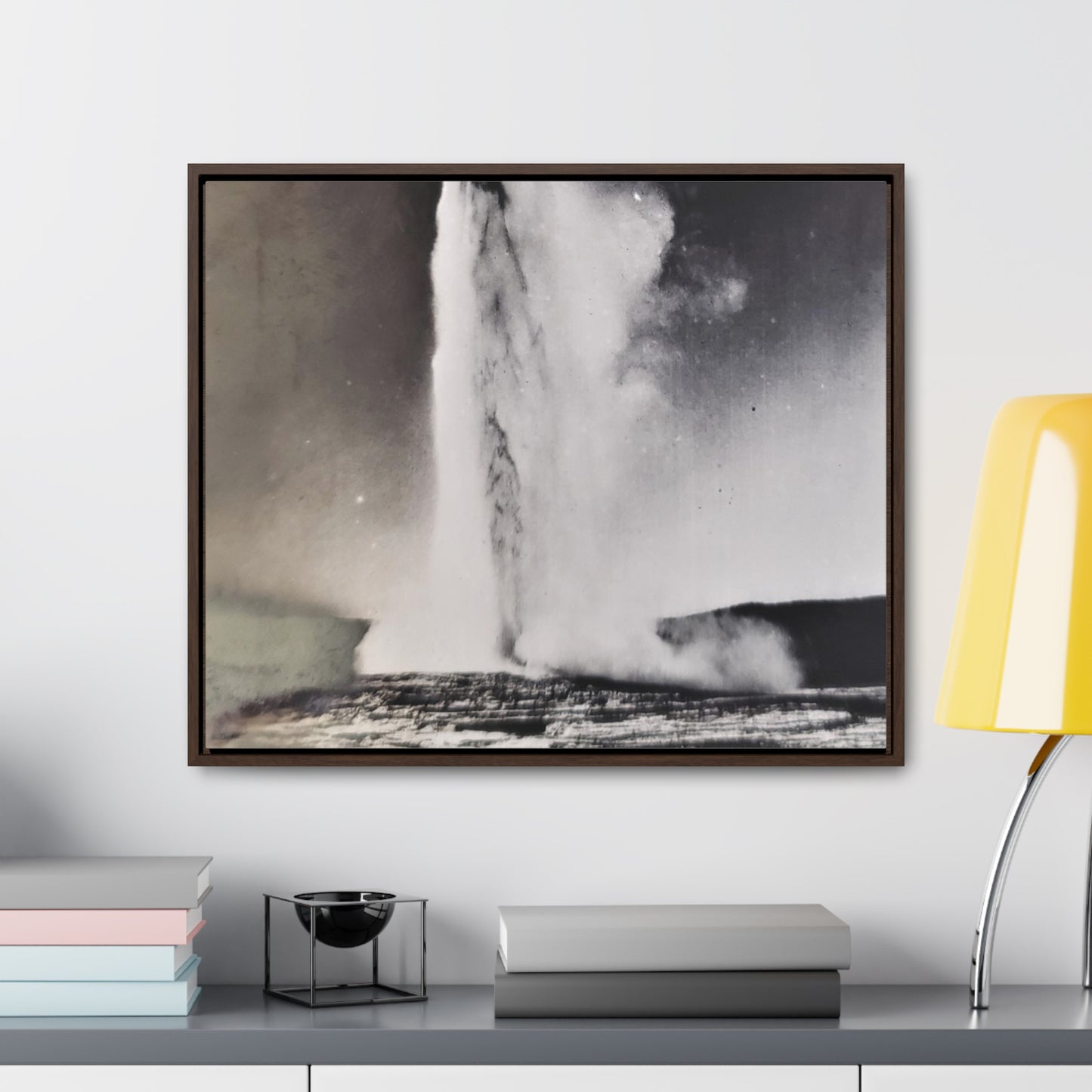 Old Faithful Geyser Yellowstone Gallery Canvas Wraps, Horizontal Frame