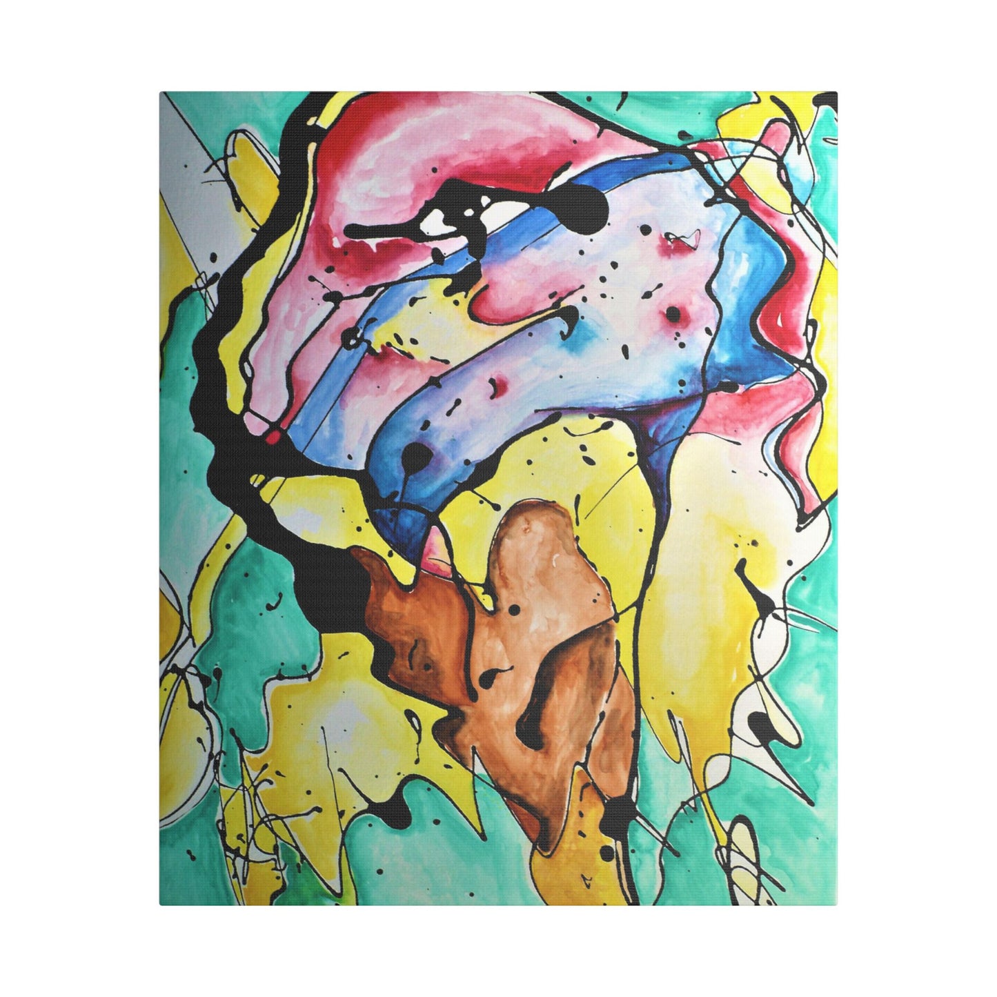 3rd Eye Sundae Satin Canvas Stretched - Kia Day Design
