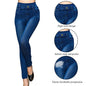 Ladies Floral Jeans Dark blue