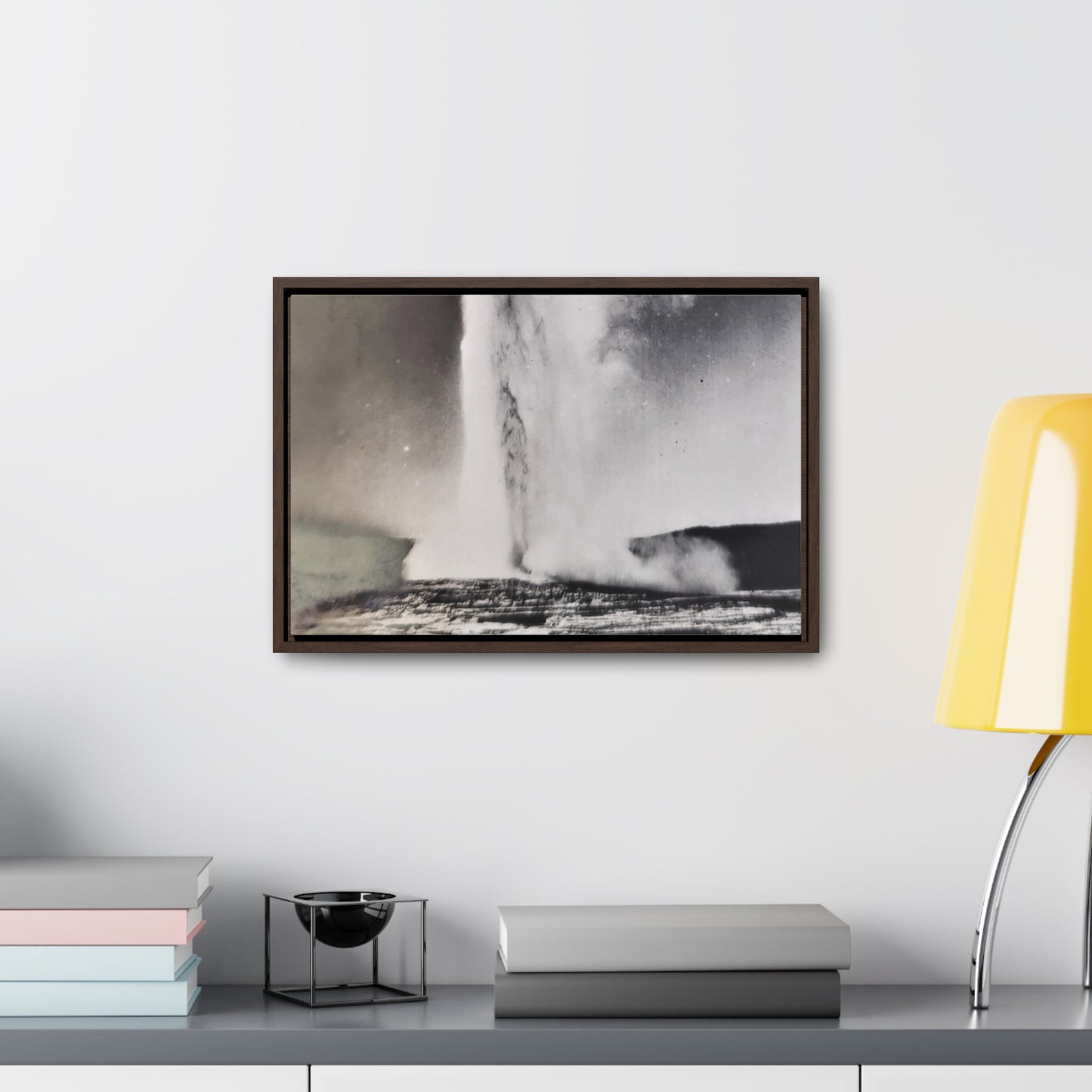 Old Faithful Geyser Yellowstone Gallery Canvas Wraps, Horizontal Frame