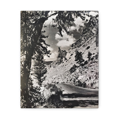 Eagles Nest Rock Yellowstone Stretched Canvas