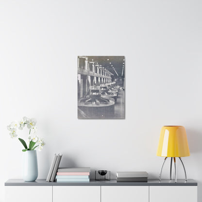 Boulder Dam Powerhouse Stretched Canvas 1.5" 18″ x 24″
