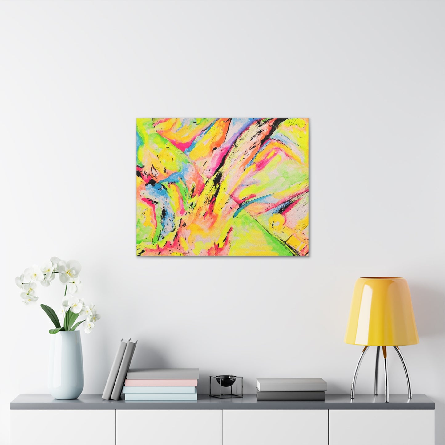 Neon Fire Canvas Gallery Wraps