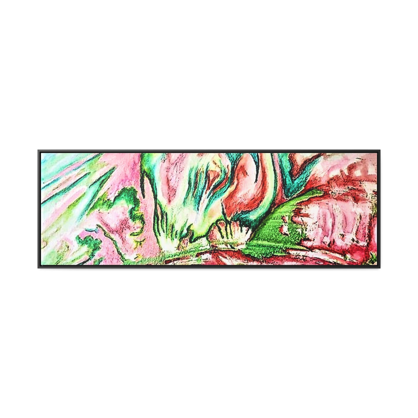 Pink Forest Gallery Canvas Wraps, Horizontal Frame