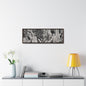Cleopatras Needle Gallery Canvas Wraps Horizontal Frame 36″ x 12″ Walnut 1.25"