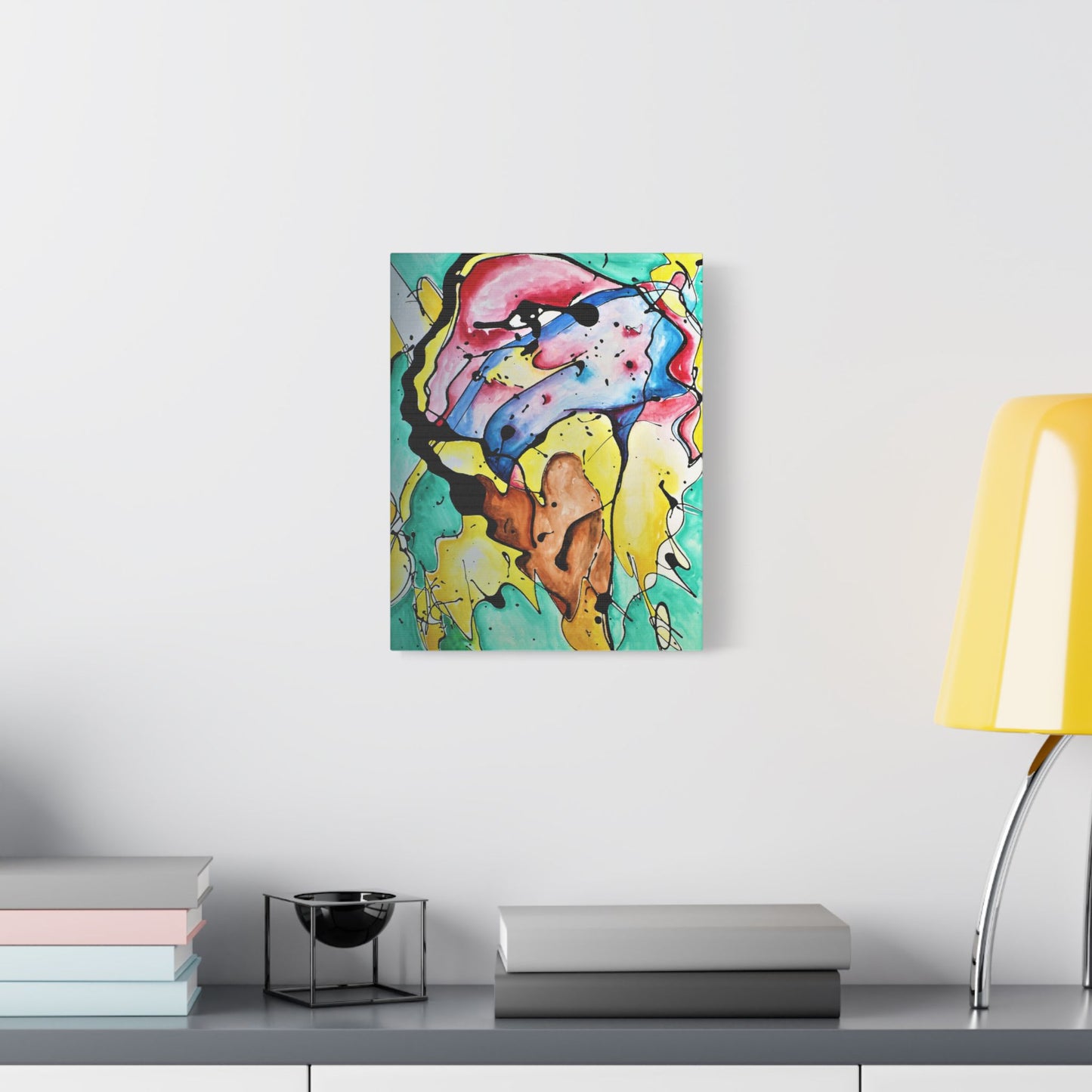 3rd Eye Sundae Satin Canvas Stretched - Kia Day Design