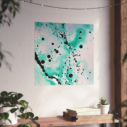 Teal Burst Fine Art Posters