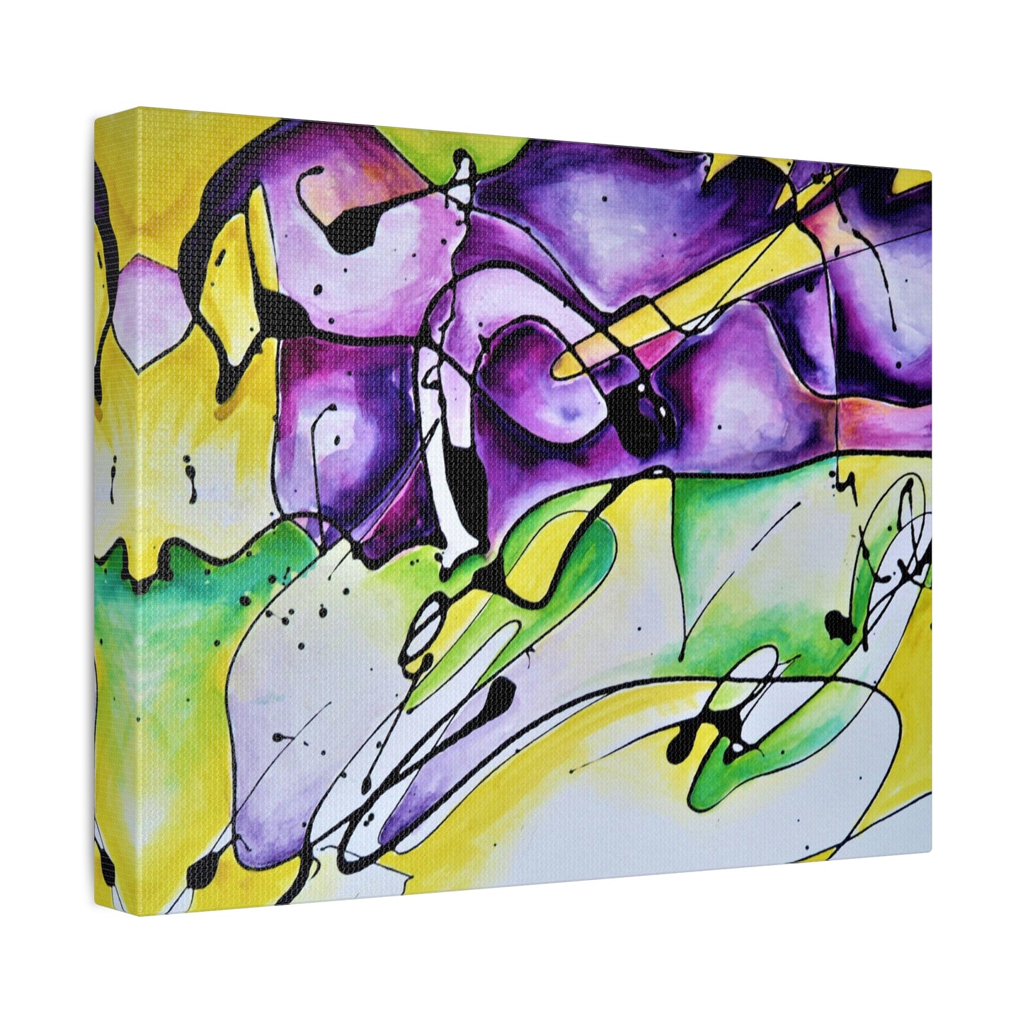 Purple Mountains Stretched Canvas