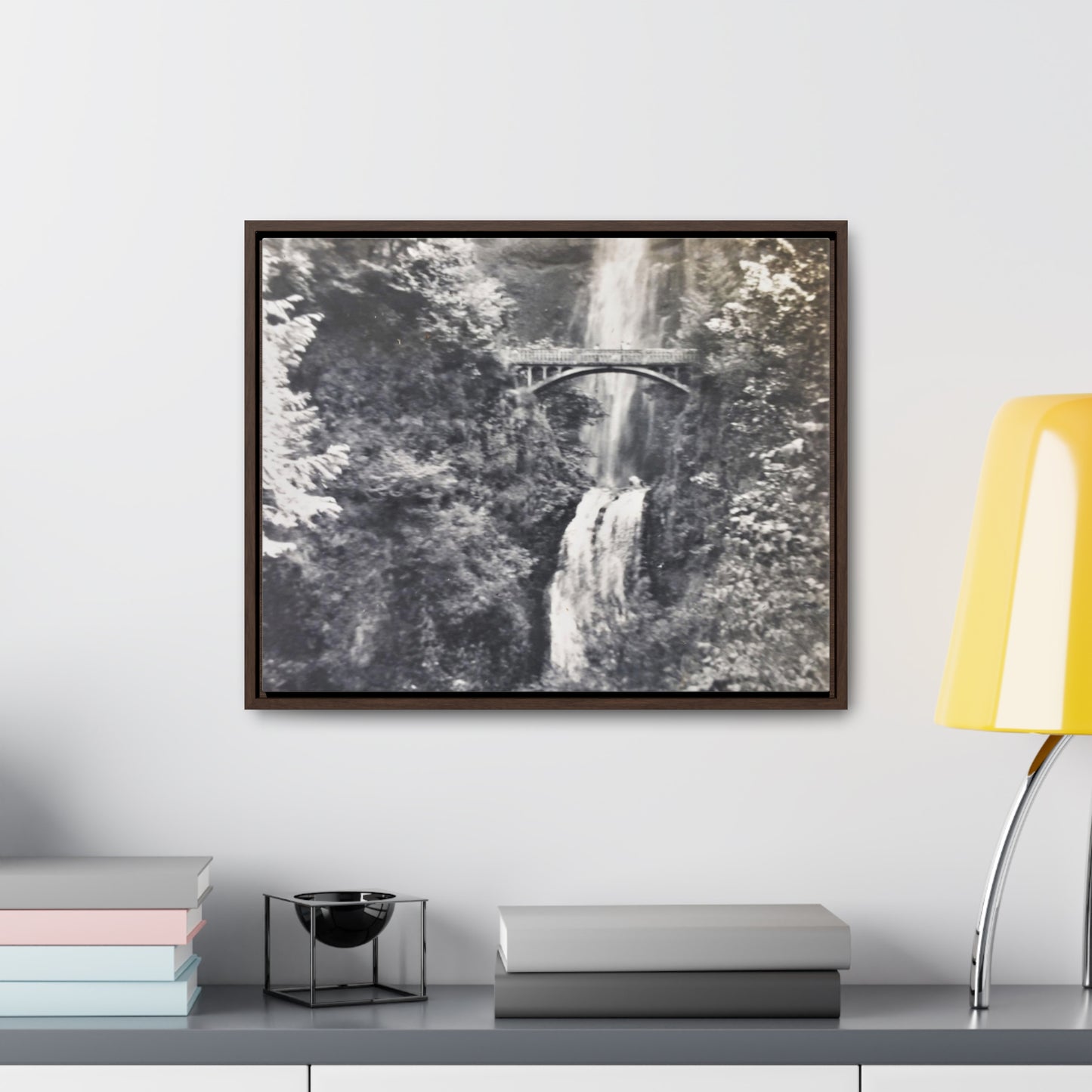 Multnomah Falls Oregon Gallery Canvas Wraps, Horizontal Frame