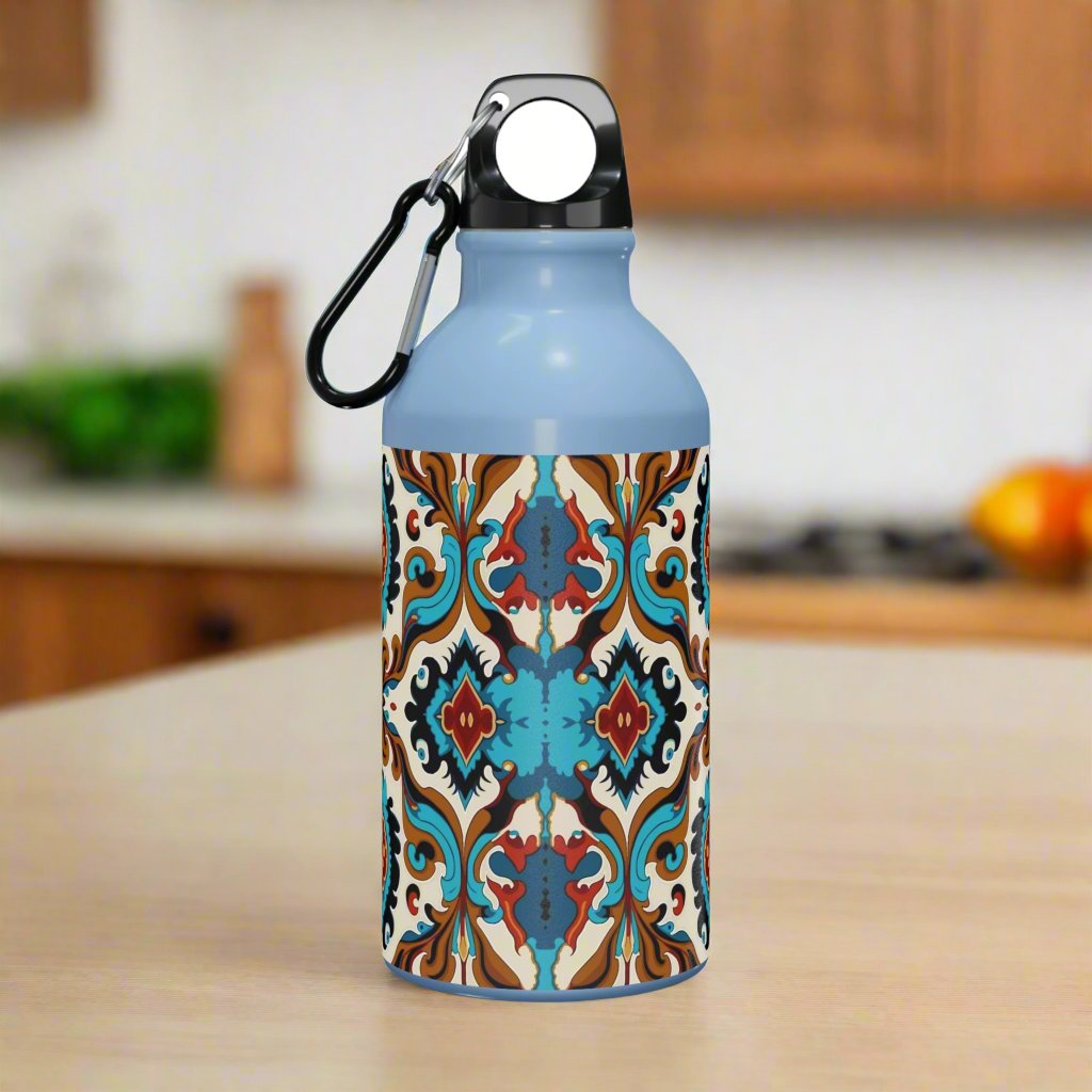 Blue Cream Abstract Oregon Sport Bottle