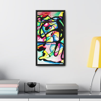 Peacock Gallery Canvas Wraps, Vertical Frame