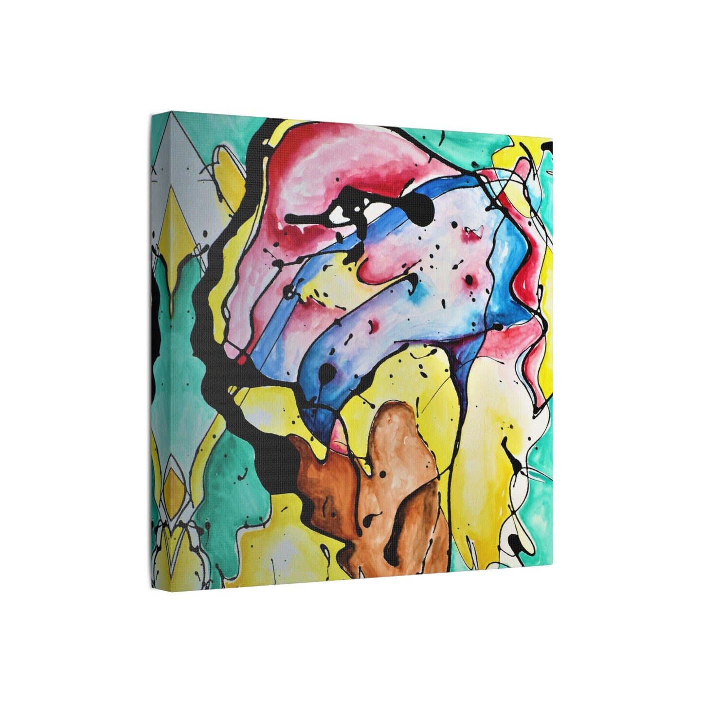 3rd Eye Sundae Satin Canvas Stretched - Kia Day Design