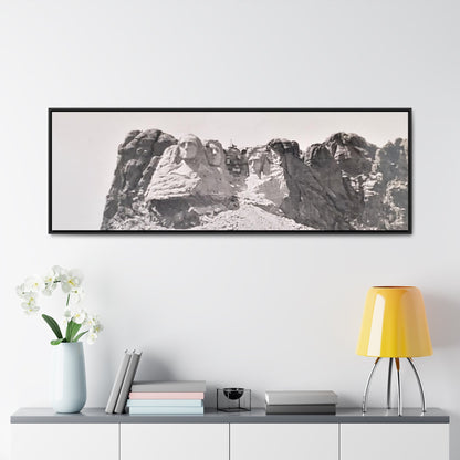 Black Hills Mount Rushmore Gallery Canvas Wraps Horizontal Frame 60″ x 20″ Black 1.25"