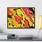 80s Rapture Gallery Canvas Wraps, Horizontal Frame 24″ x 18″ orange black yellow 1.25"