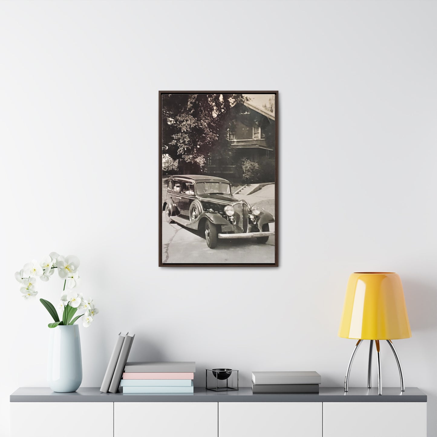 Classic Car Gallery Canvas Wraps, Vertical Frame