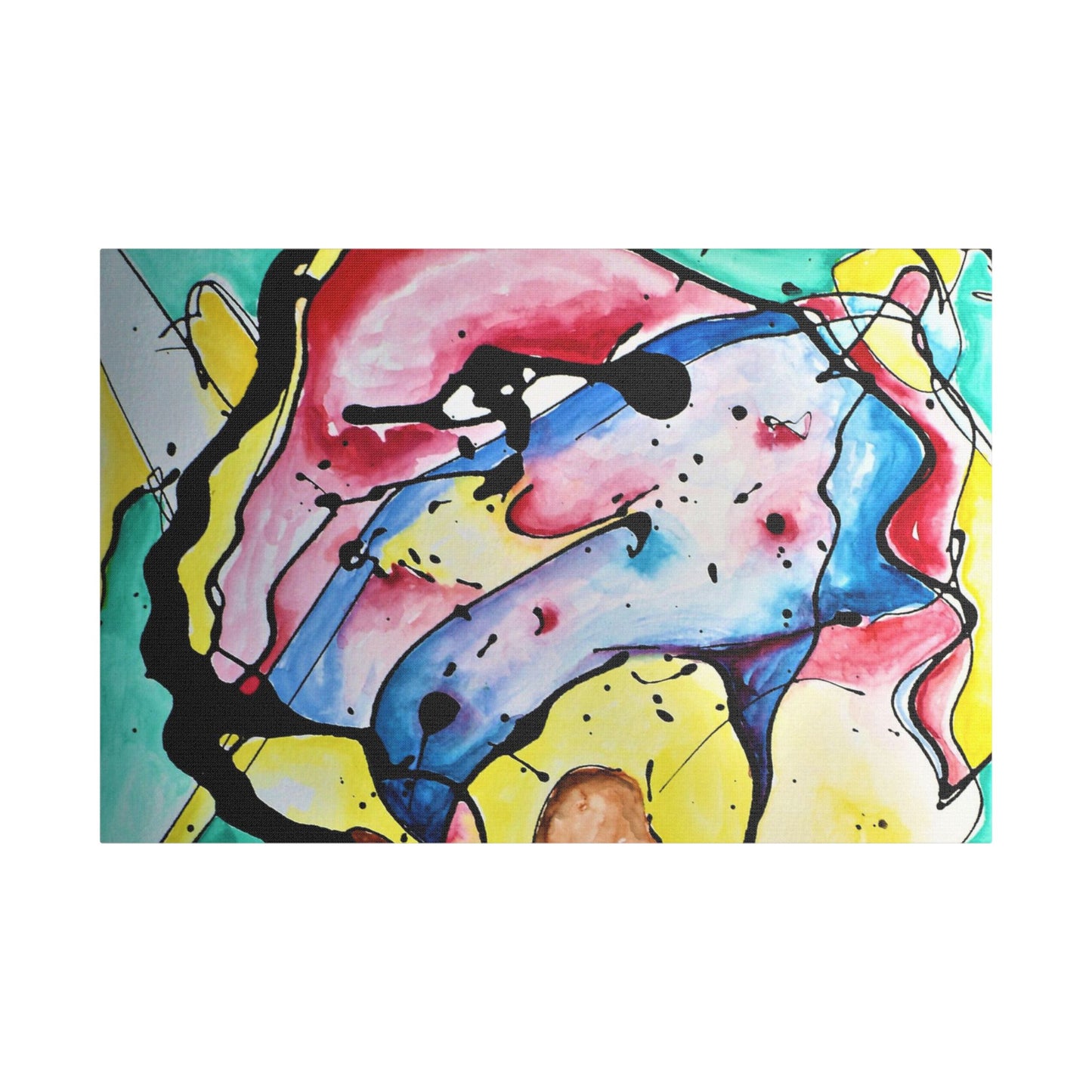 3rd Eye Sundae Satin Canvas Stretched - Kia Day Design