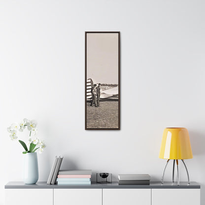 Army Pursuit Plane Ames Airport 1939 Gallery Canvas Wraps Vertical Frame 12″ x 36″ Premium Gallery Wraps (1.25″) Walnut