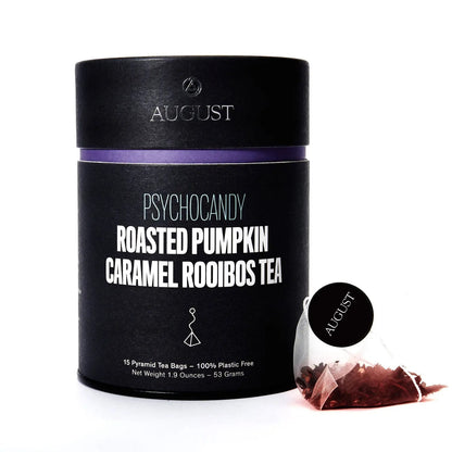 Psychocandy - Roasted Pumpkin Caramel Rooibos Tea (Caffeine Free) (15 Tea Bags) - - Beverages > Teas > Herbal Teas
