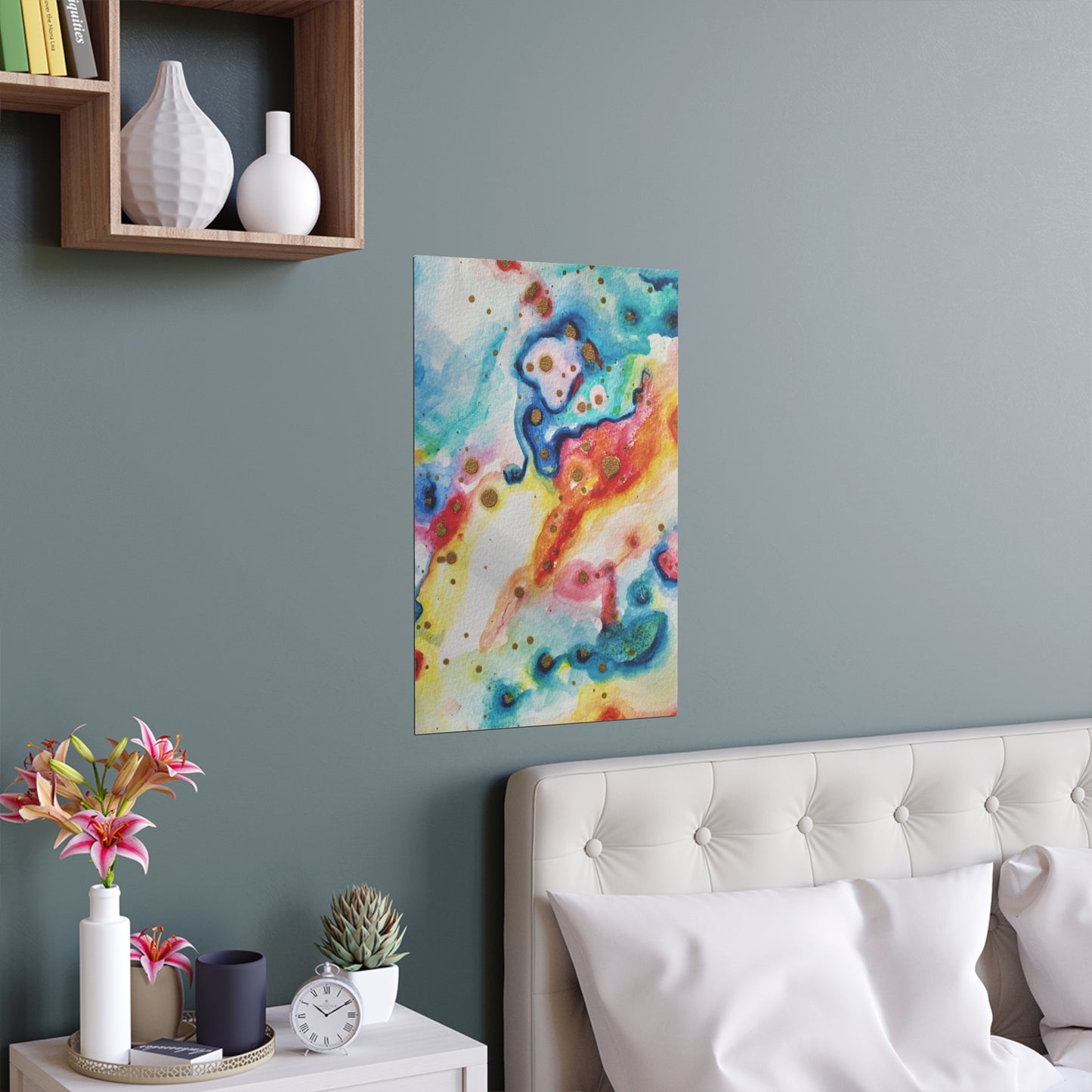 Blue Sky Angel Silk Posters