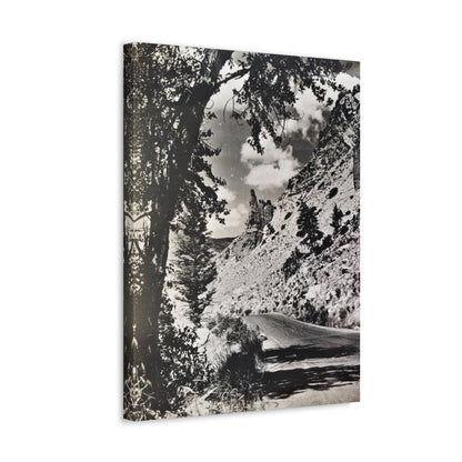 Eagles Nest Rock Yellowstone Stretched Canvas
