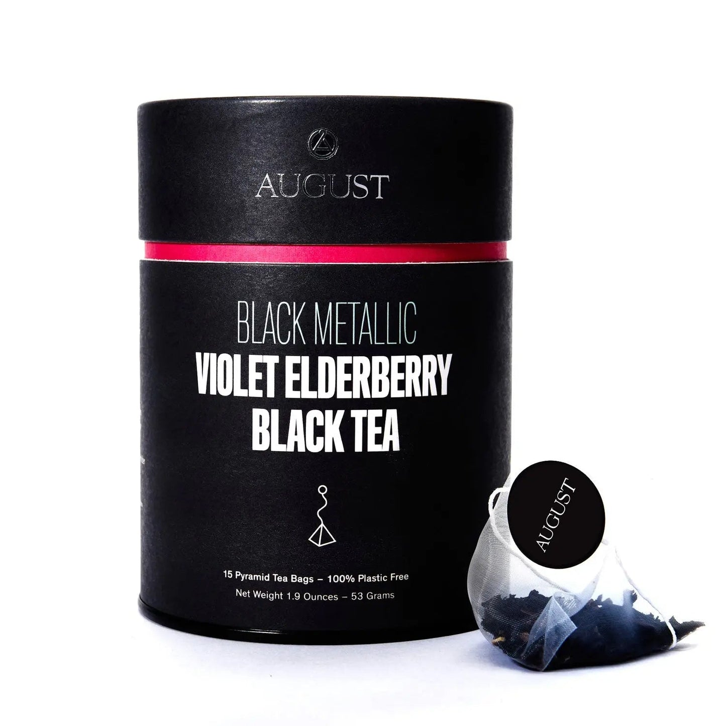 Black Metallic - Violet Elderberry Black Tea (15 Tea Bags) - - Beverages > Teas > Black Teas