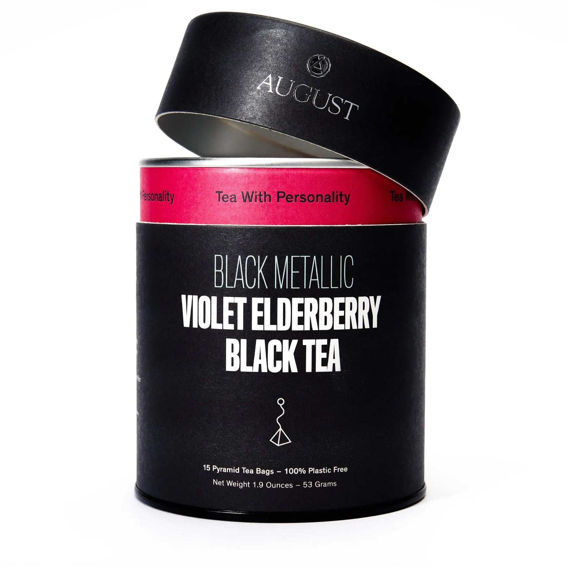 Black Metallic - Violet Elderberry Black Tea (15 Tea Bags) - - Beverages > Teas > Black Teas