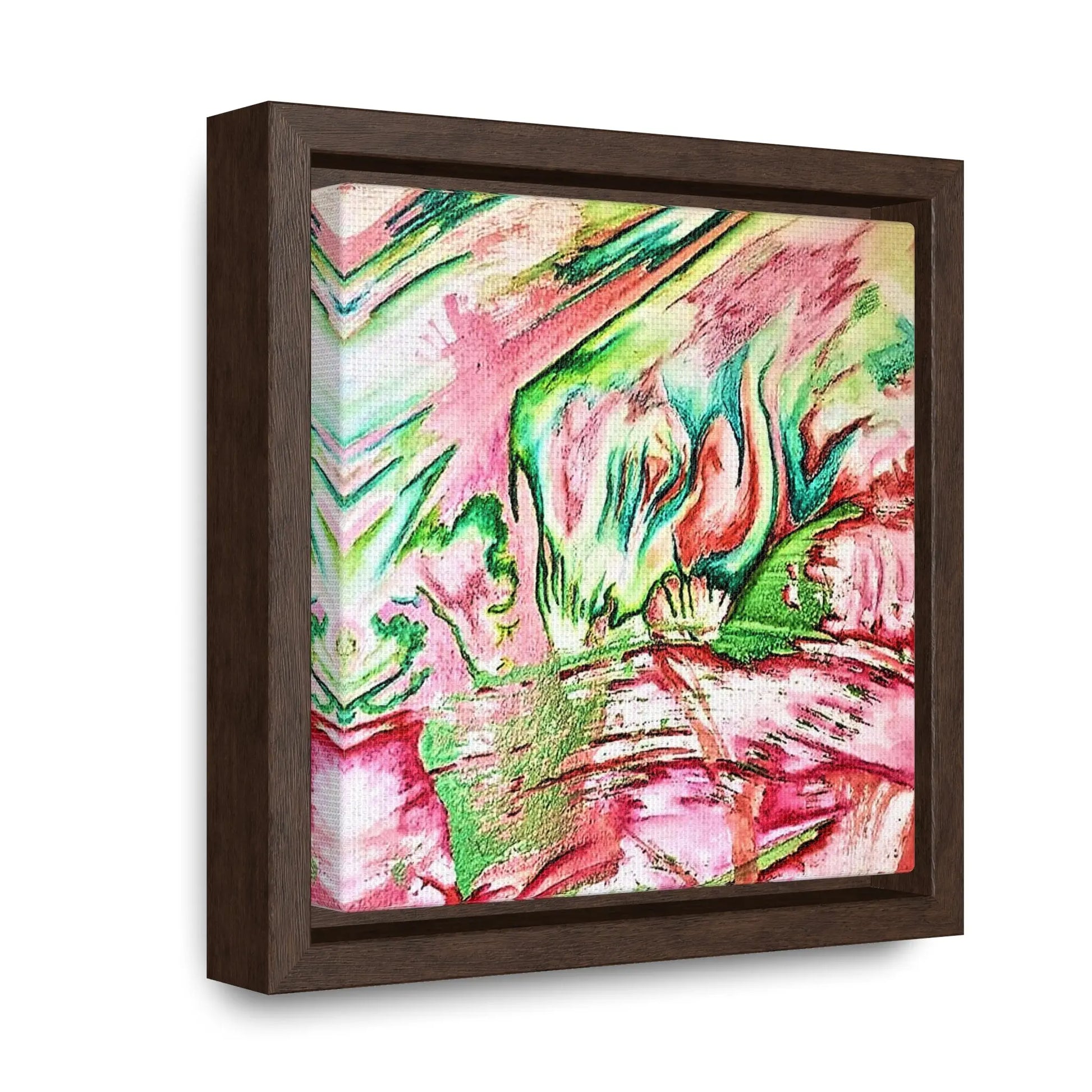 Pink Forest Gallery Canvas Wraps, Square Frame