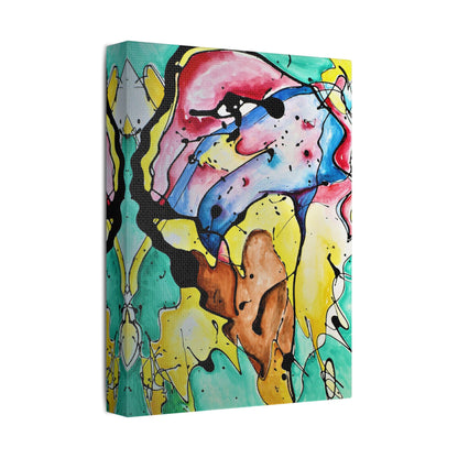 3rd Eye Sundae Satin Canvas Stretched - Kia Day Design
