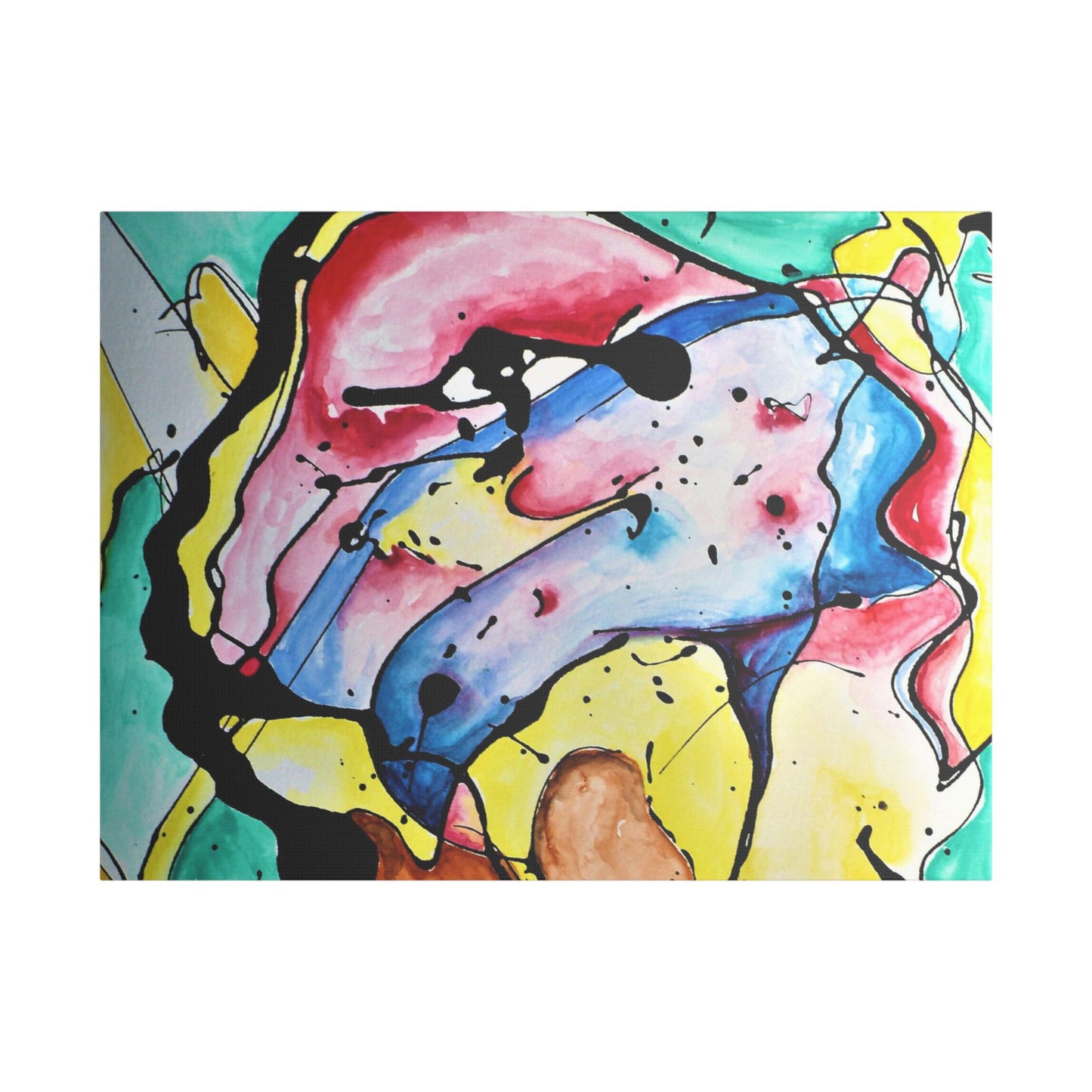3rd Eye Sundae Satin Canvas Stretched - Kia Day Design