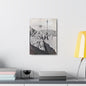 Suspended Boulder Dam Worker Canvas Gallery Wraps 12″ x 16″ 1.25"