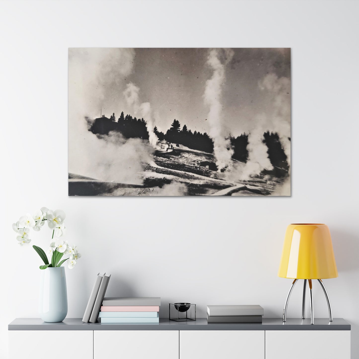 Norris Geyser Yellowstone Canvas Gallery Wraps