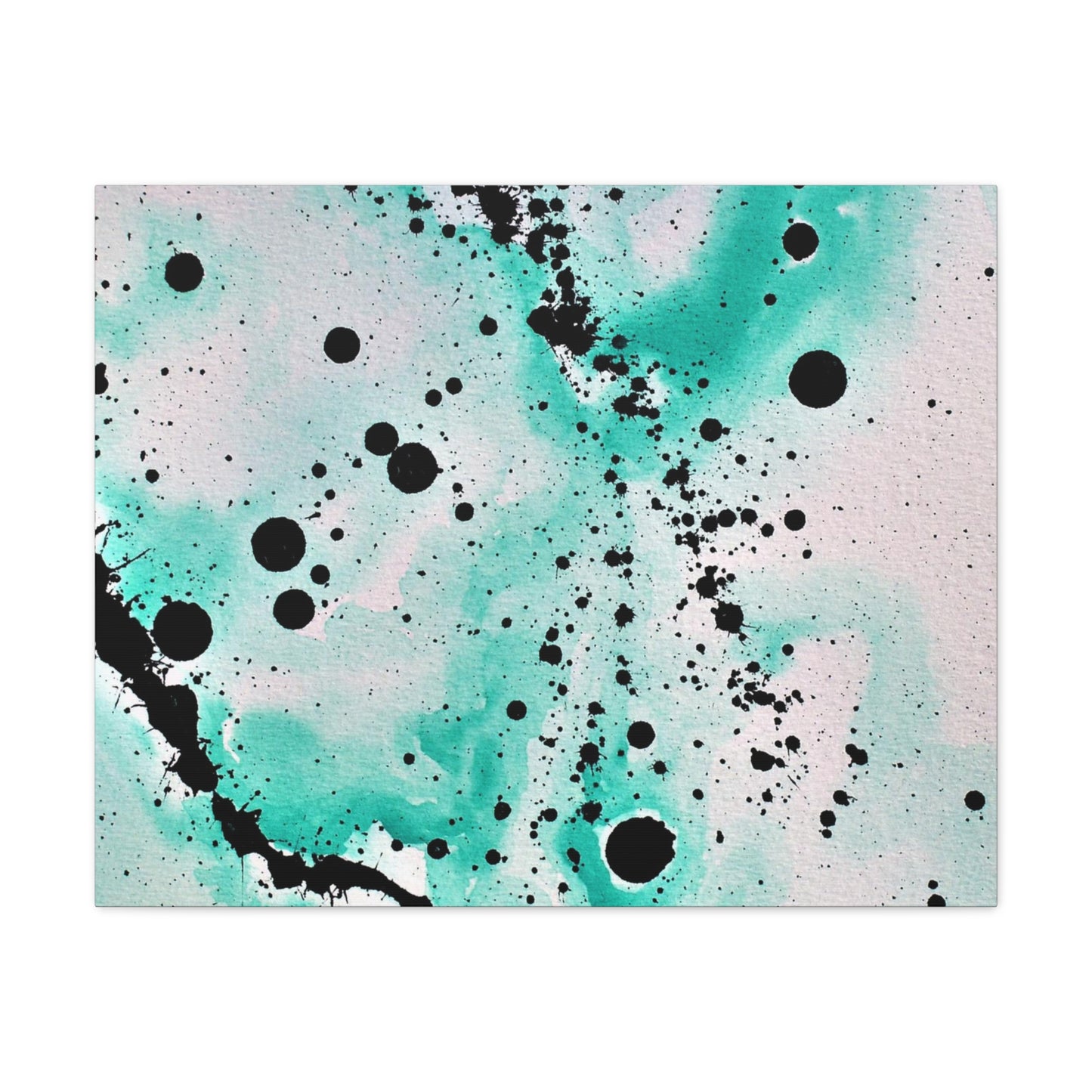 Teal Burst Canvas Gallery Wraps